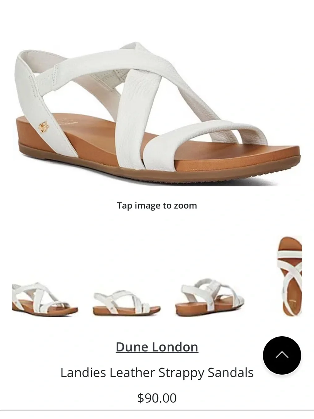 Dune London Landies Leather Strappy Sandals